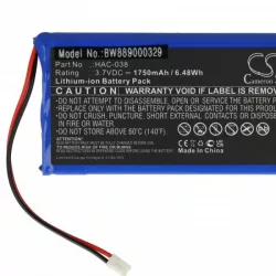   Játékkonzol - Nintendo HAC-038 for Nintendo - 1750mAh, 3.7V - Utánygyártott akku - VHBW