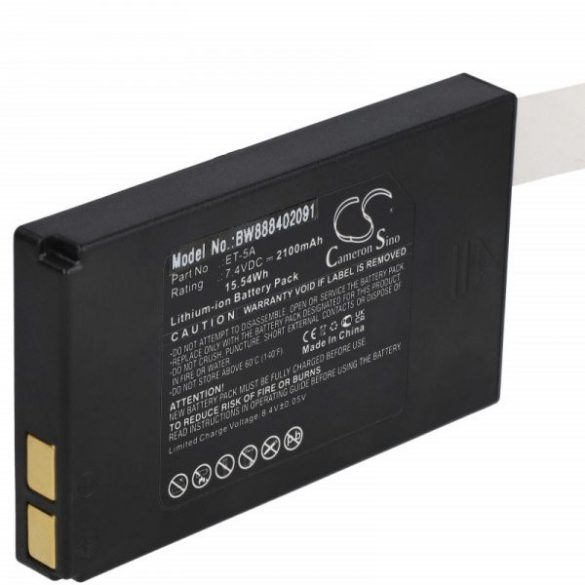 New Pos ET-5A - 2100 mAh 7.4 V Li-Ion Utángyártott vonalkód olvasó akku