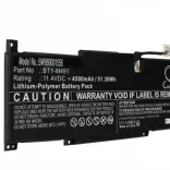 MSI BTY-M491, S9N-0B3A210-SB3 - 4500 mAh 11.4 V Li-polymer, fekete - Utángyártott notebook akku - VHBW
