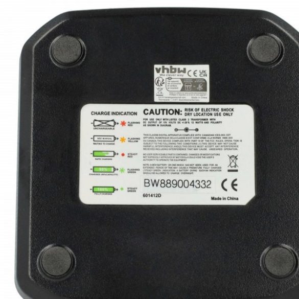 Dupla töltő Motorola NNTN7558A for Motorola Walkie Talkie, 4 - 15V, 0,8 (2 x 0,4)A - Utángyártott