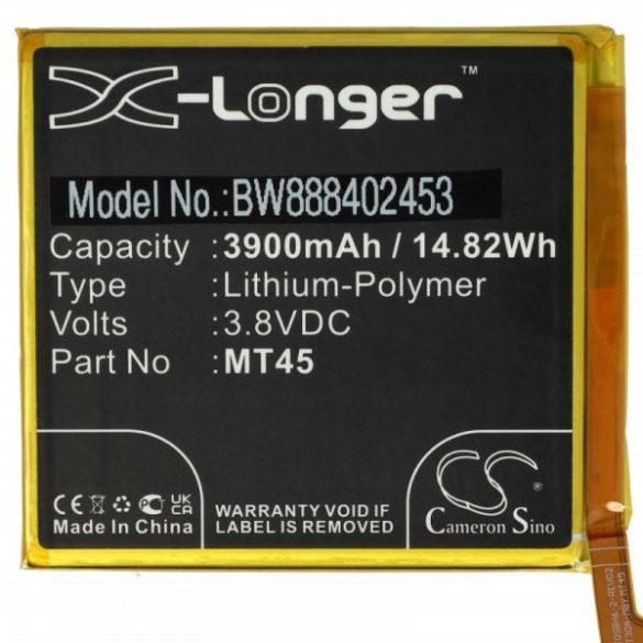 Motorola SB18D11084, MT45 - 3900 mAh 3.8 V Li-polymer - Utángyártott telefon akku