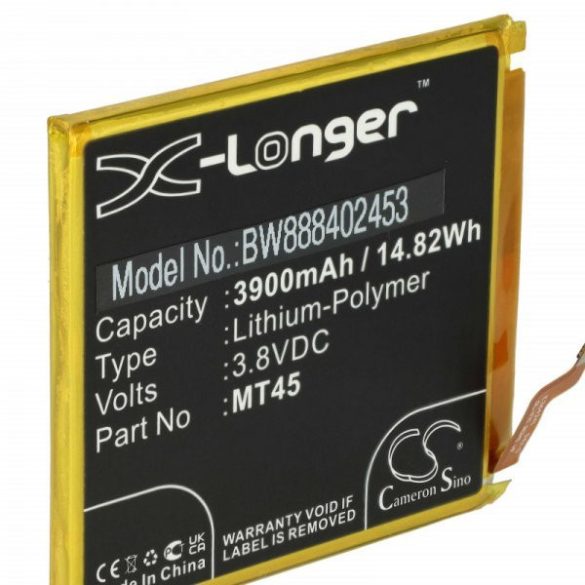 Motorola SB18D11084, MT45 - 3900 mAh 3.8 V Li-polymer - Utángyártott telefon akku