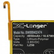   Motorola LZ50, SB18C74374 - 4850 mAh 3.85 V Li-polymer - Utángyártott telefon akku