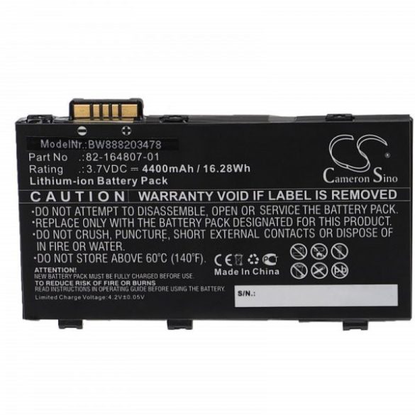 Adatgyűjtő - Motorola 82-172087-01, 82-164807-01, 82-164801-02 - 4400mAh, 3.7V - Utángyártott akku