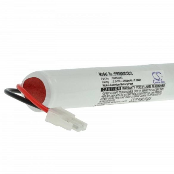 Molex MGN9018 - 2000 mAh 3.6 V NiCd - Utángyártott vészvilágítás akku
