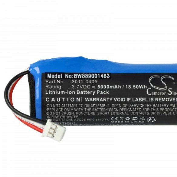 Fémdetektor Minelab 3011-0405 - 5000 mAh 3.7 V Li-Ion - Utángyártott akku