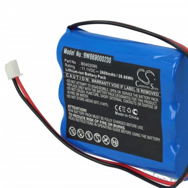 Egészségügyi eszköz - Medsonic B0402095 - 2600 mAh 11.1 V Li-Ion - Utángyártott akku