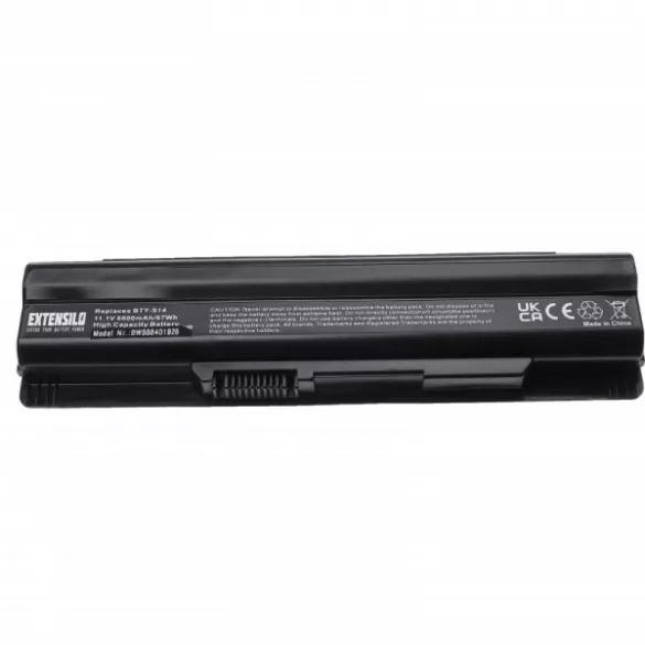 Medion BTY-S14, 40029150, 40029231, 40029683 - 6000 mAh 11.1 V Li-Ion - Utángyártott notebook akku - VHBW
