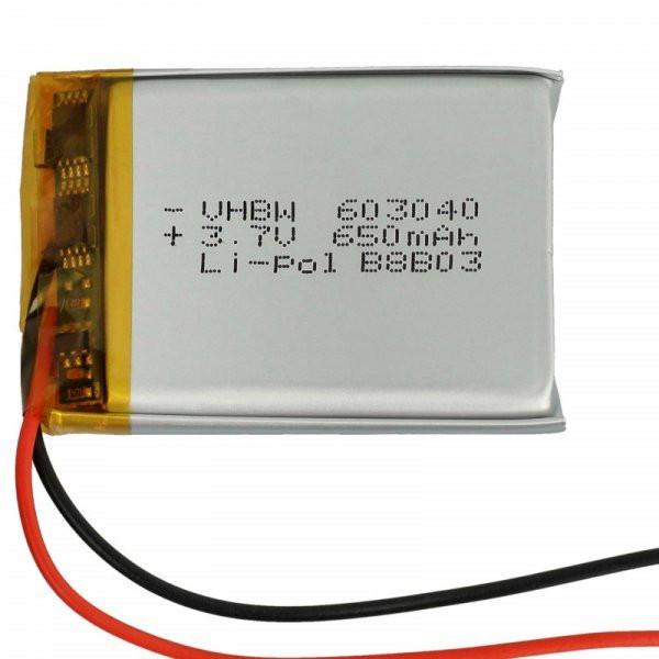 Fejhallgató -  Marshall VDL603040 - 650 mAh 3.7 V Li-Ion - Utángyártott akku