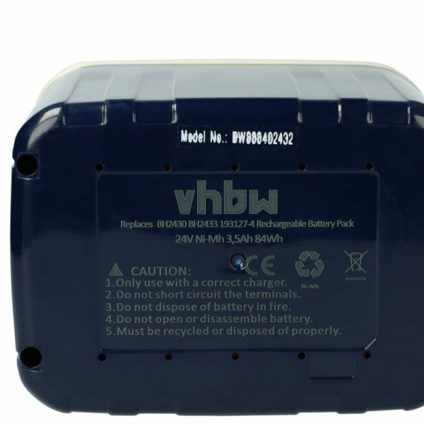 Szerszámgép akku Makita 193130-5, 193128-2, 193127-4, 193131-3 - 3500 mAh, 24 V, NiMH - Utángyártott akku