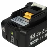 Szerszámgép akku Makita BL1415, 194066-1, BL1415N, 194065-3 - 5000 mAh, 14.4 V, Li-Ion - Utángyártott akku - VHBW