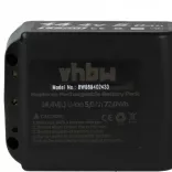 Szerszámgép akku Makita BL1415, 194066-1, BL1415N, 194065-3 - 5000 mAh, 14.4 V, Li-Ion - Utángyártott akku - VHBW