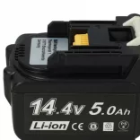 Szerszámgép akku Makita BL1415, 194066-1, BL1415N, 194065-3 - 5000 mAh, 14.4 V, Li-Ion - Utángyártott akku - VHBW
