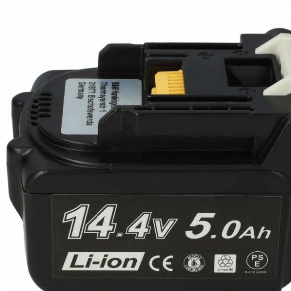 Szerszámgép akku Makita BL1415, 194066-1, BL1415N, 194065-3 - 5000 mAh, 14.4 V, Li-Ion - Utángyártott akku
