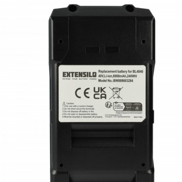 Szerszámgép akku Makita 191L29-0, BL4020, BL4025, BL4040, BL4050F - 6000 mAh, 40 V, Li-Ion - Utángyártott akku