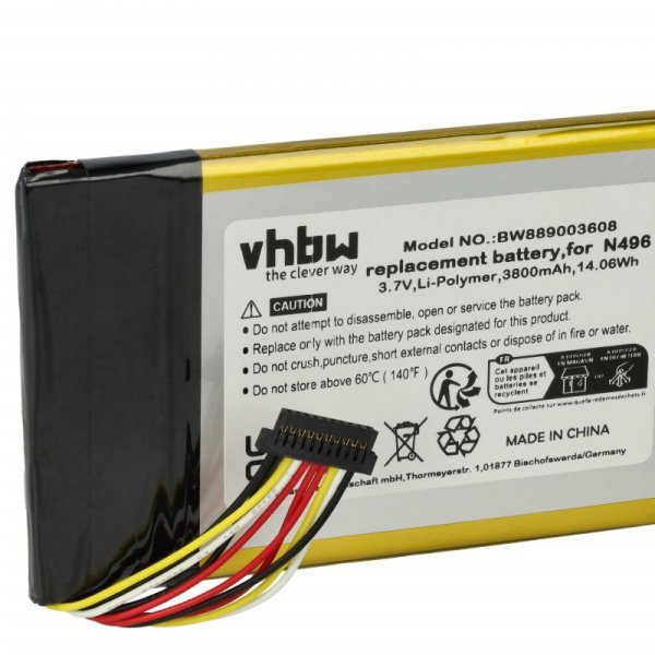 GPS Magellan N496 - 3800mAh, 3.7V - Utángyártott akku