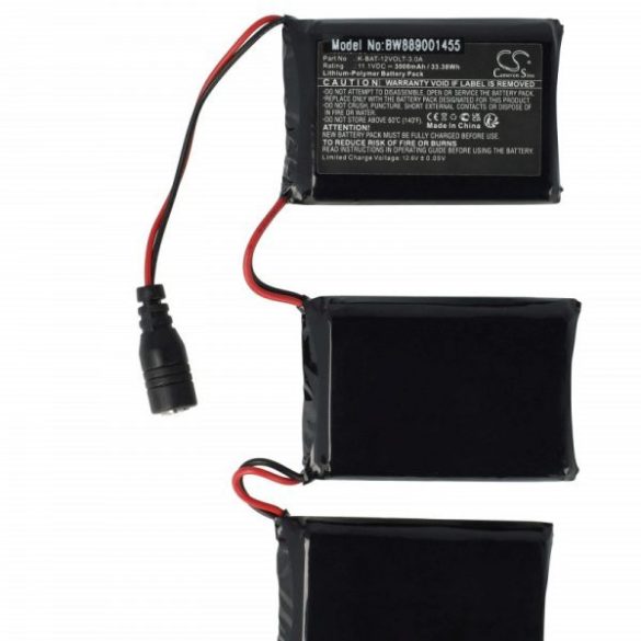Fűtütt motorkerékpár kesztű - Macna K-BAT-12VOLT-3.0A - 3000 mAh 11.1 V Li-polymer - Utángyártott akku