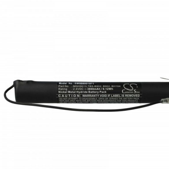 Mackwell MGH9013, TBS-B902, BH164, B902 - 3800 mAh 2.4 V NiMH - Utángyártott vészvilágítás akku