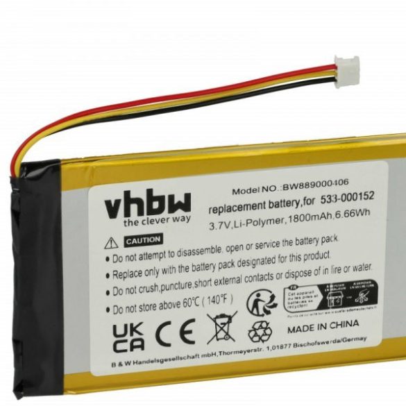 Billentyűzet - Logitech 533-000152, 533-000204 - 1500 mAh 3.7 V Li-polymer - Utángyártott