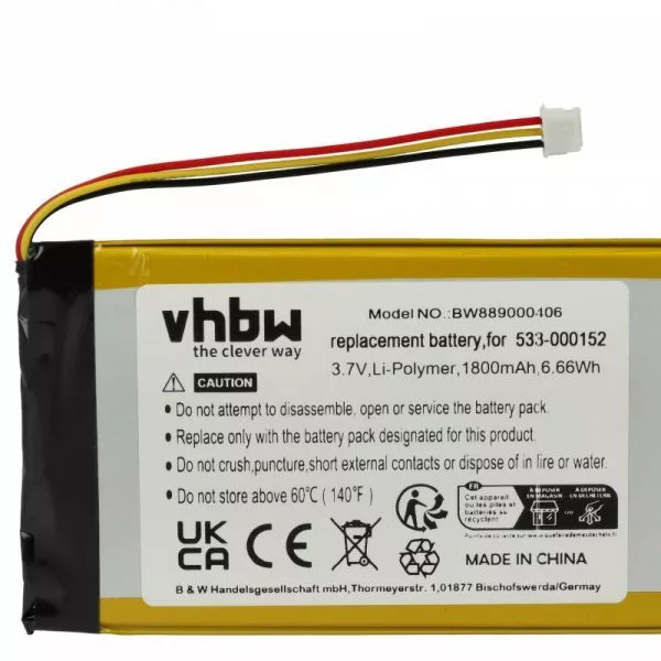 Billentyűzet - Logitech 533-000152, 533-000204 - 1500 mAh 3.7 V Li-polymer - Utángyártott