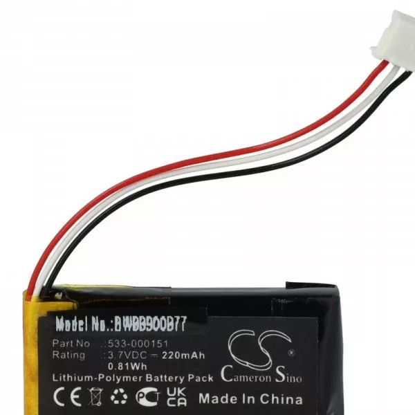 Egér - Periféria - Logitech AHB521630PJT-04, 533-000151 - 220 mAh 3.7 V Li-polymer - Utángyártott akku Egér - Periféria - Logitech AHB521630PJT-04, 533-000151 - 220 mAh 3.7 V Li-polymer - Utángyártott akku