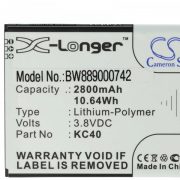   Lenovo KC40 - 2800 mAh 3.8 V Li-polymer - Utángyártott telefon akku