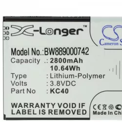   Lenovo KC40 - 2800 mAh 3.8 V Li-polymer - Utángyártott telefon akku