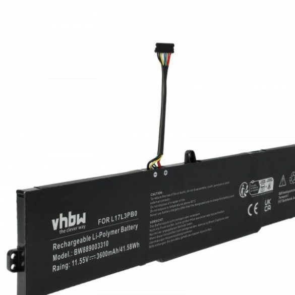 Lenovo 5B10Q13162, 5B10Q13163, 5B10Q13164 - 3600 mAh 11.55 V Li-polymer - Utángyártott notebook akku