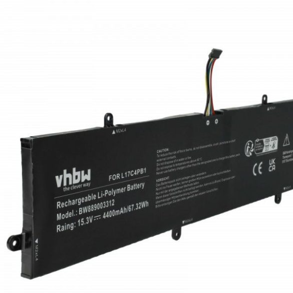 Lenovo 5B10P35084, 5B10P35083, 5B10P35082 - 4400 mAh 15.3 V Li-polymer - Utángyártott notebook akku