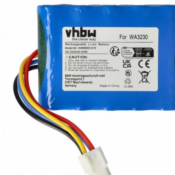 Fűnyíró Landxcape LA0002, LA0001 - 2500 mAh 20 V Li-Ion - Utángyártott akku