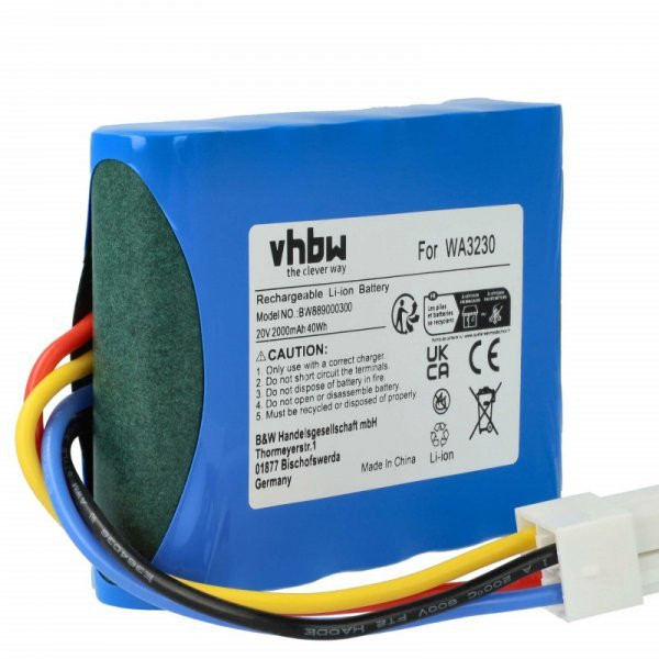 Fűnyíró Kress 59003453, KA0103, KA3022 - 2000 mAh 20 V Li-Ion - Utángyártott akku