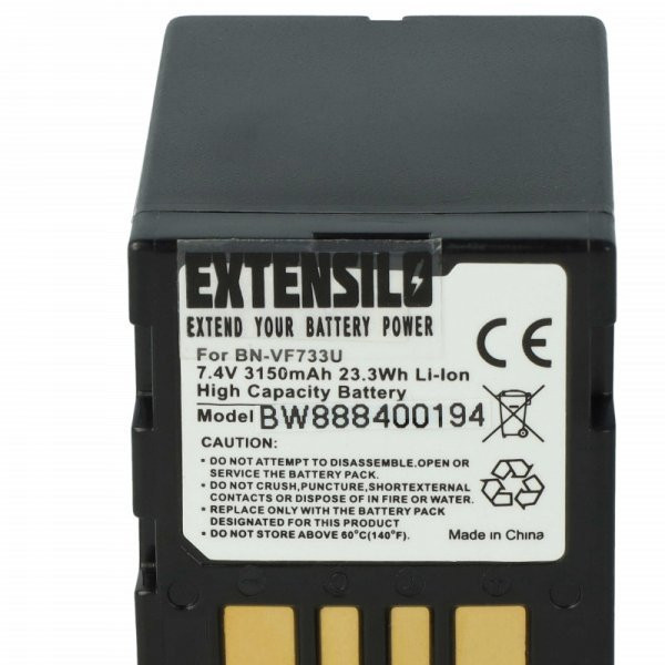 JVC BN-VF714, BN-VF707US, BN-VF707, BN-VF707U - 3150 mAh 7.4 V Li-Ion - Utángyártott kamera akku