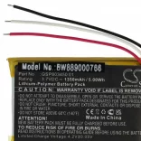 Töltőállomás JBL GSP803450 01 - 1350 mAh 3.7 V Li-polymer - Utángyártott - VHBW