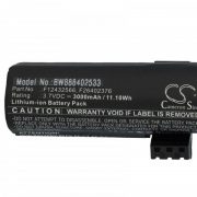   Ingenico F12432566, F26402376 - 3000 mAh 3.7 V Li-Ion Utángyártott vonalkód olvasó akku