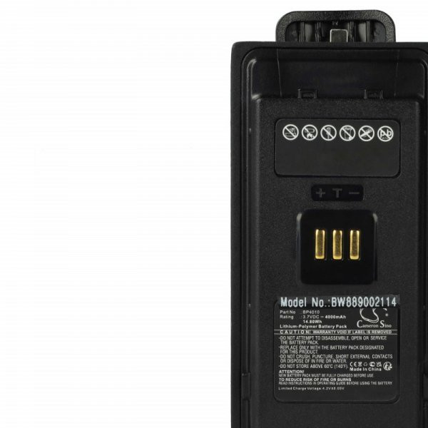 Hytera BP4010 - 4000 mAh 3.7 V Li-polymer + övcsat - Utángyártott Rádió akku
