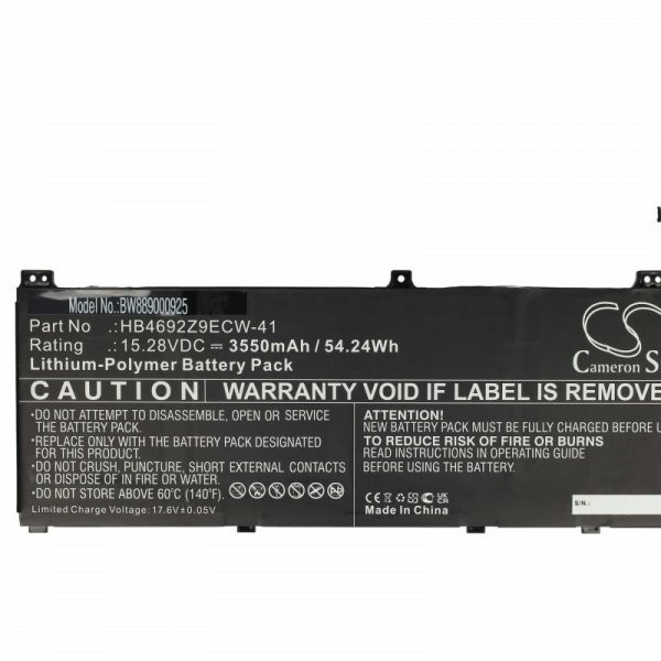 Honor HB4692Z9ECW-41 - 3550 mAh 15.28 V Li-polymer - Utángyártott notebook akku