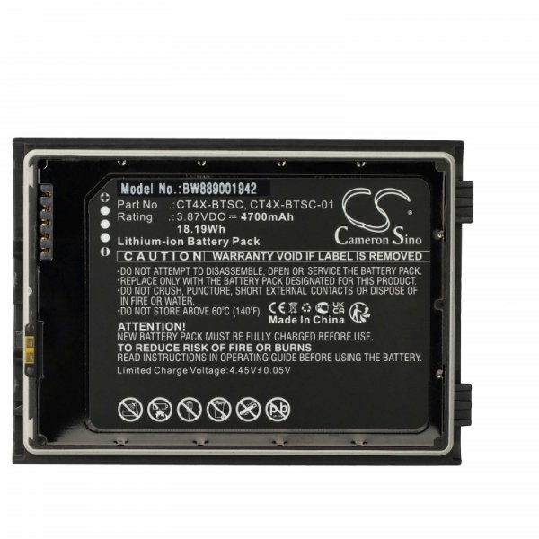   Adatgyűjtő - Honeywell CT4X-BTSC, CT4X-BTSC-01 - 4700mAh, 3.87V - Utángyártott akku