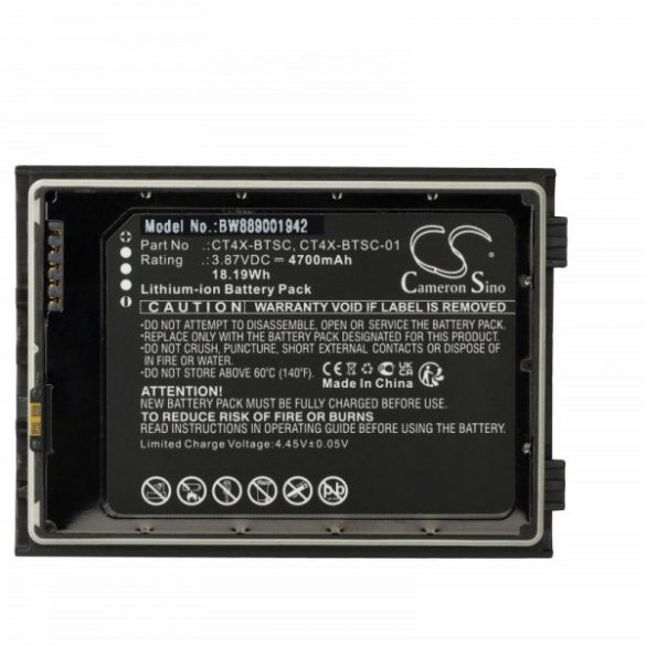 Adatgyűjtő - Honeywell CT4X-BTSC, CT4X-BTSC-01 - 4700mAh, 3.87V - Utángyártott akku