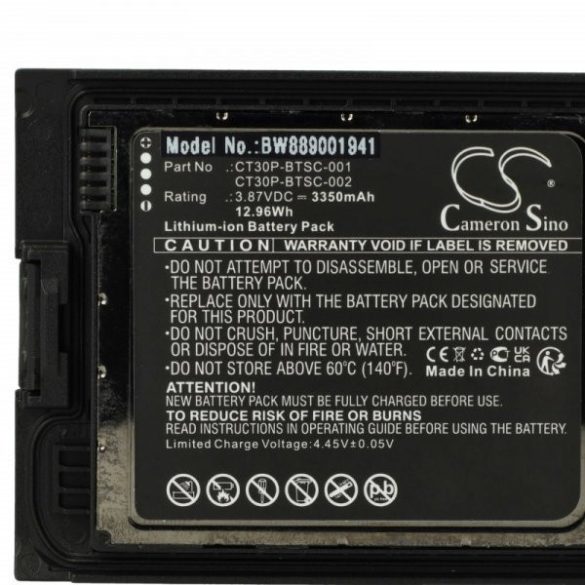 Adatgyűjtő Honeywell CT30P-BTSC-002, CT30P-BTSC-001 - 3350mAh, 3.87V - Utángyártott akku