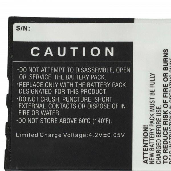 Honeywell 50129434-001FRE, 163480-0001 - 850 mAh 3.7 V Li-Ion Utángyártott vonalkód olvasó akku