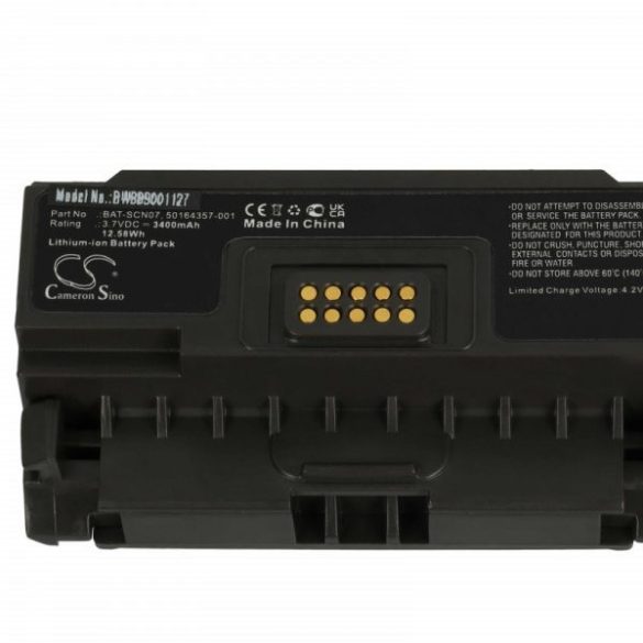Honeywell 50164357-001, BAT-SCN07 - 3400 mAh 3.7 V Li-Ion Utángyártott vonalkód olvasó akku
