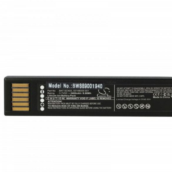 Honeywell 50148009-001, BAT-SCN05 - 2400 mAh 3.7 V Li-Ion Utángyártott vonalkód olvasó akku