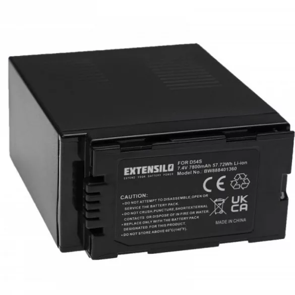 Hitachi DZ-BP28, DZ-BP16 - 7800 mAh 7.4 V Li-Ion - Utángyártott kamera akku - VHBW