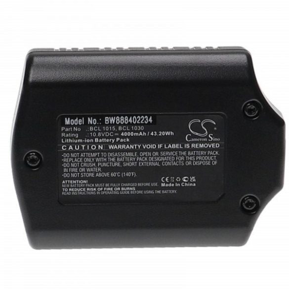 Szerszámgép akku Hitachi / Hikoki 329370, 329371, 329369 - 4000 mAh, 10.8 V, Li-Ion - Utángyártott akku