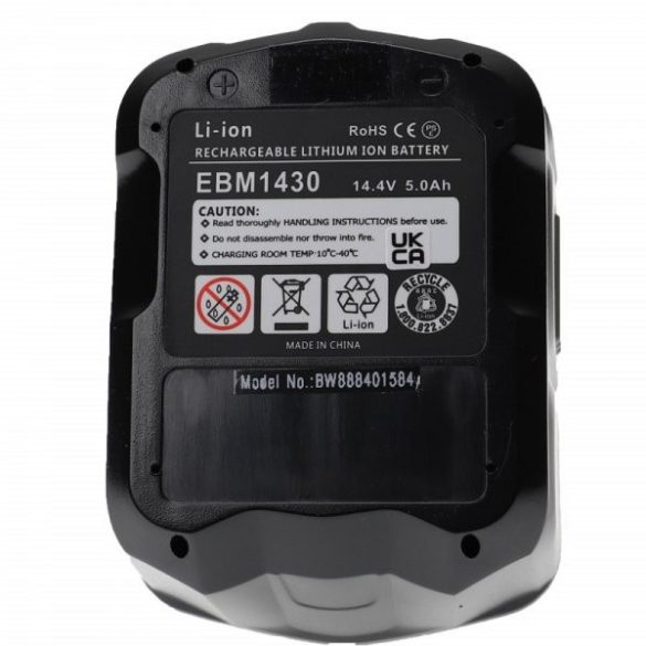 Szerszámgép akku Hitachi / Hikoki 329877, 329083, 329901 - 5000 mAh, 14.4 V, Li-Ion - Utángyártott akku