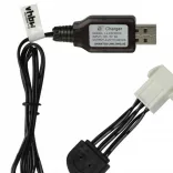USB Töltőkábel Himoto HSP 9.6V for GPToys RC Batteries SM-6P csatlakozó - 50 cm 9.6 V - Utángyártott - VHBW