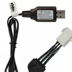  USB Töltőkábel Himoto HSP 9.6V for GPToys RC Batteries SM-6P csatlakozó - 50 cm 9.6 V - Utángyártott - VHBW