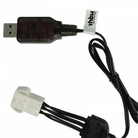 USB Töltőkábel Himoto HSP 9.6V for GPToys RC Batteries SM-6P csatlakozó - 50 cm 9.6 V - Utángyártott