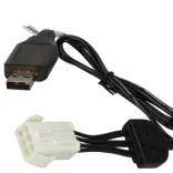 USB Töltőkábel Himoto HSP 9.6V for GPToys RC Batteries SM-6P csatlakozó - 50 cm 9.6 V - Utángyártott - VHBW