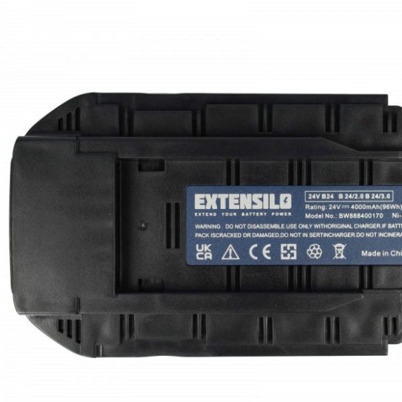 Szerszámgép akku Hilti B 24/2.0, B 24/3.0 - 4000 mAh, 24 V, NiMH - Utángyártott akku